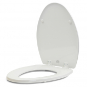 Bemis 1500EC (White) Economy Molded Wood Elongated Toilet Seat Bemis